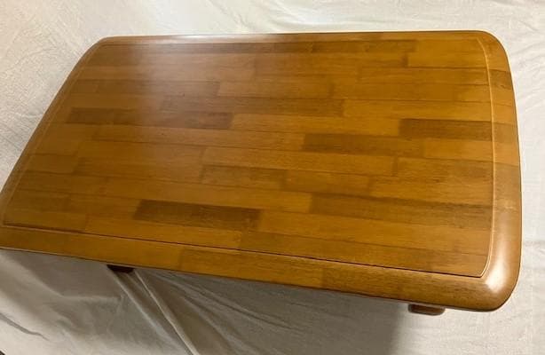 【美品・送料込】リビングテーブル ローテーブル 110x65x39cm 天然木