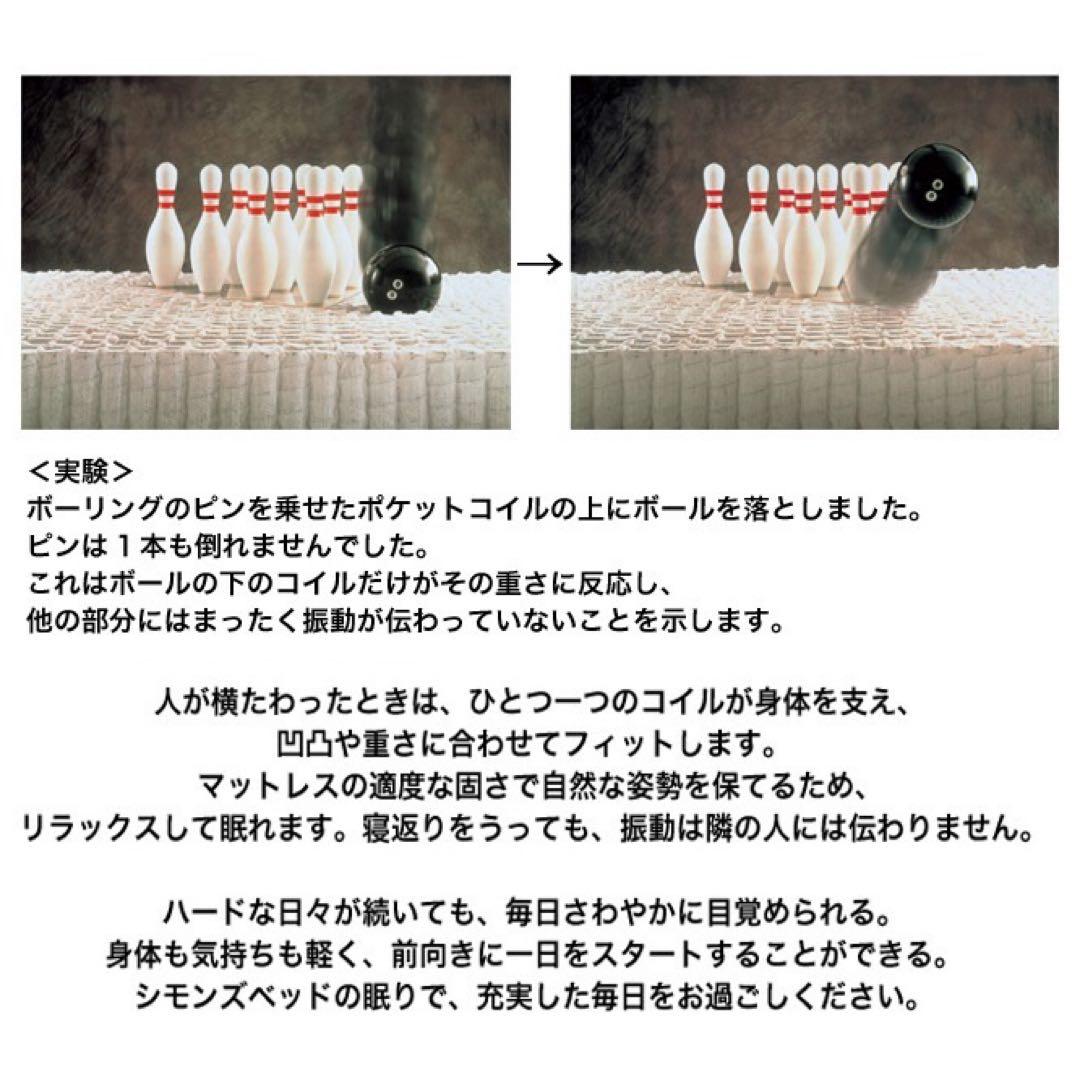 【正規品】シモンズ　6.5インチマットレス ニット生地　レギュラーAB21003