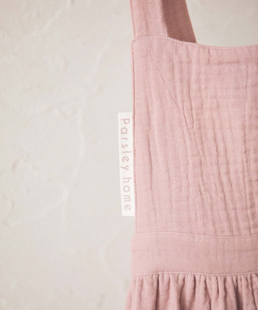 パセリ(Parsley ) コットンガーゼエプロンピンク