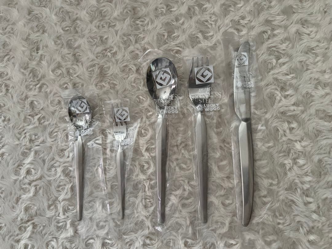 ラッキーウッド　カトラリーセット　デラックス　ディナーセット〈30本セット〉※