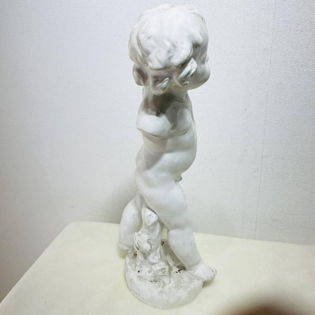 石膏像 小児立像 キューピット 美術 小僧 助川 重さ2.3キロ X905