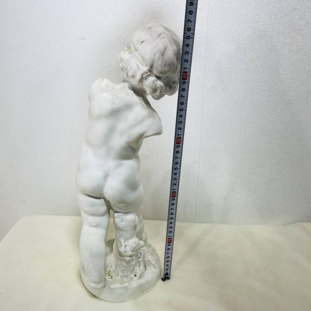 石膏像 小児立像 キューピット 美術 小僧 助川 重さ2.3キロ X905