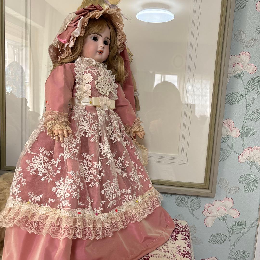 ビスクドール　アンティークドールのドレスオーダー受け付けます。