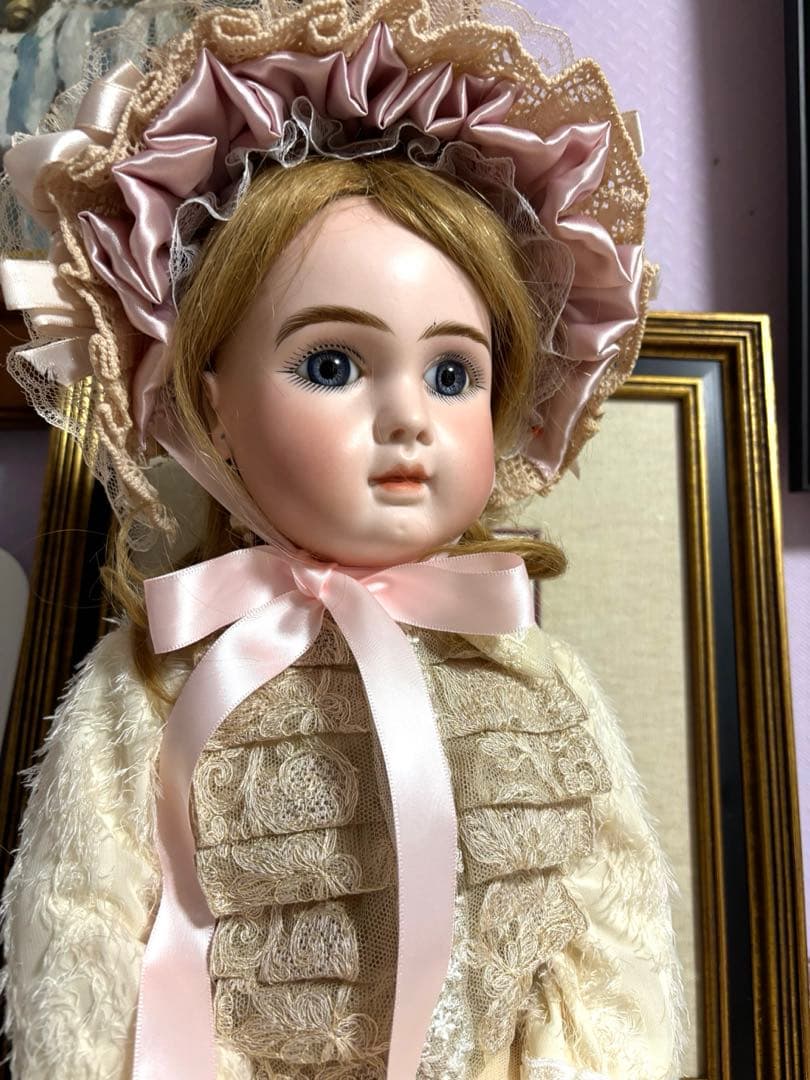 ビスクドール　アンティークドールのドレスオーダー受け付けます。