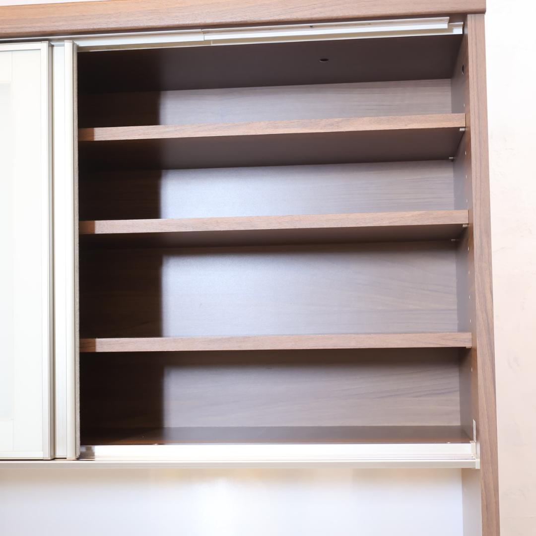 Pamouna パモウナ ウォールナット材 キッチンボード 食器棚 レンジボード