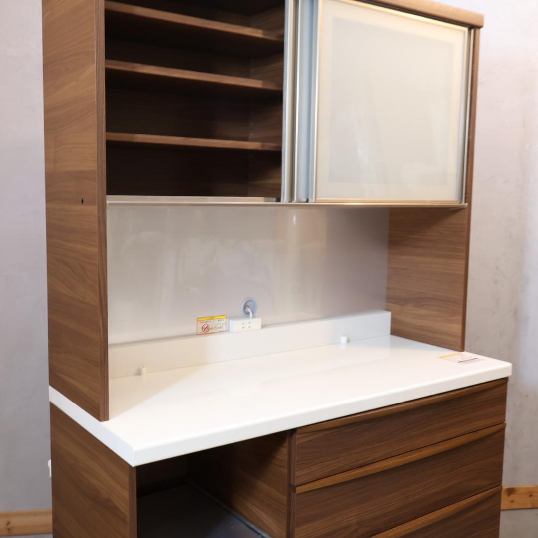 Pamouna パモウナ ウォールナット材 キッチンボード 食器棚 レンジボード