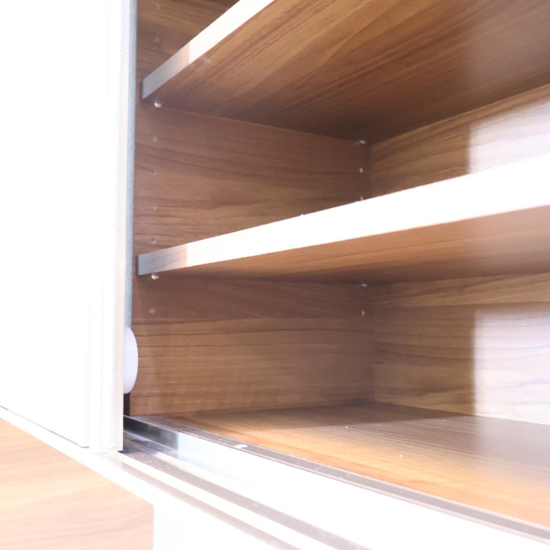 Pamouna パモウナ ウォールナット材 キッチンボード 食器棚 レンジボード