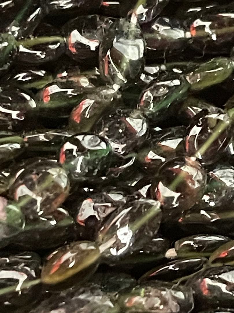 宝石質グリーントルマリン 大粒オーバル 21連セット(約39cm) 【高品質】