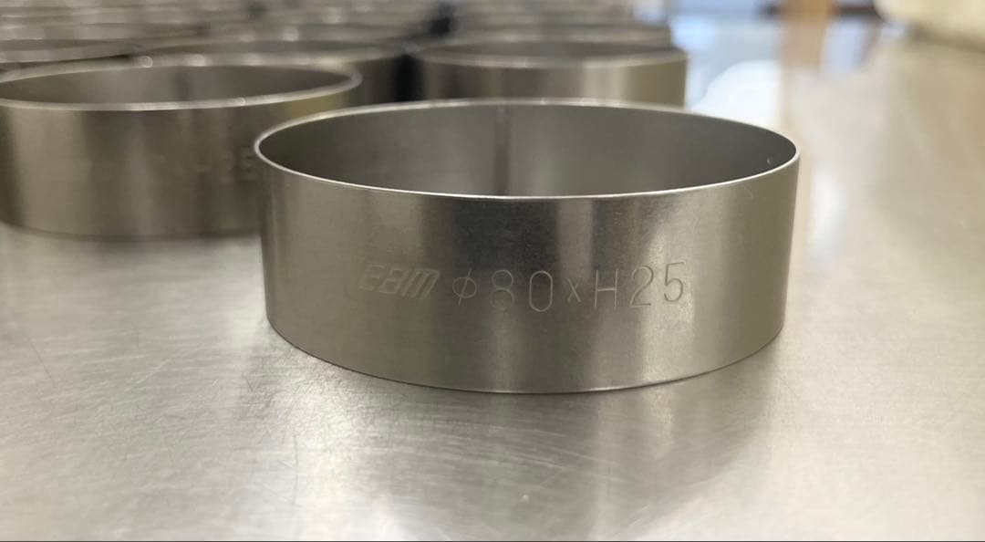 セルクルリング丸型　直径80㎜　高さ25㎜　35個セット