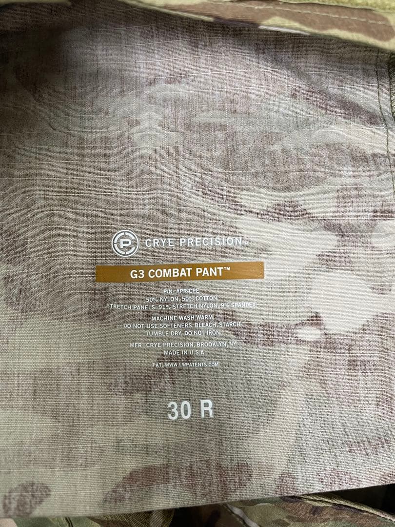 個人装備 CRYE PRECISION G3 SHIRT PANT KNEE PAD