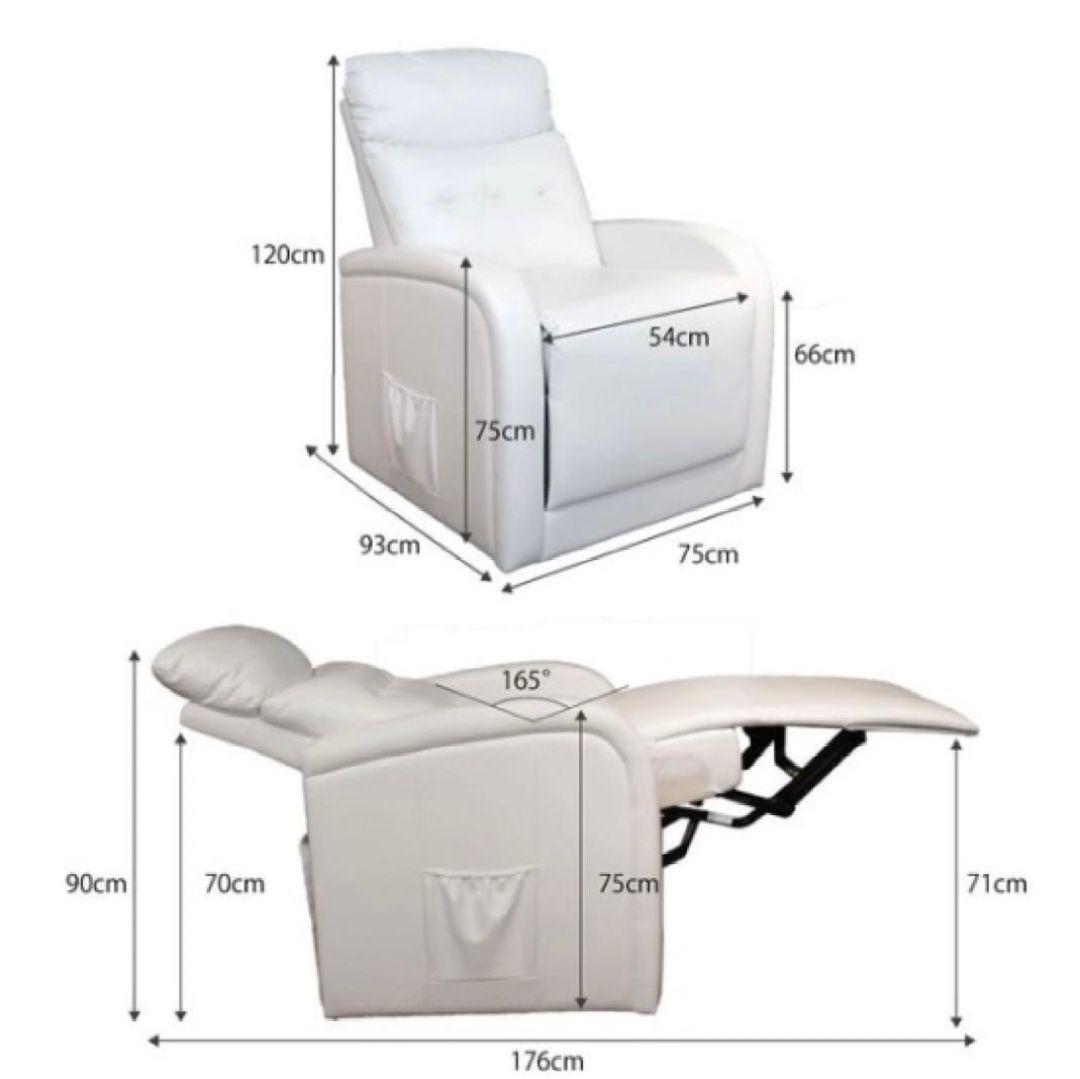 電動 リクライニング ソファ 1人掛け 合成皮革