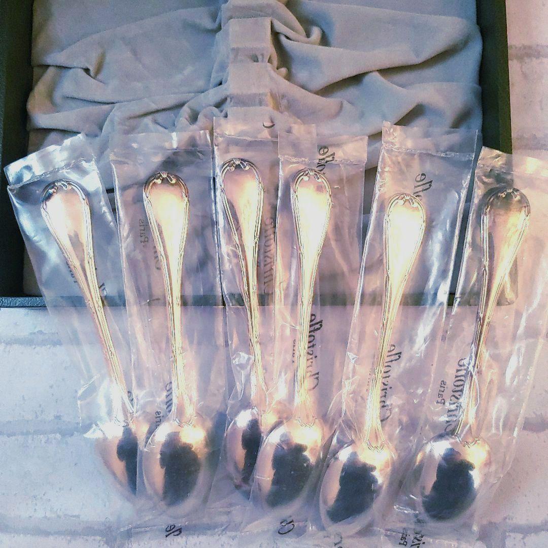 クリストフル◆ スプーン 6本セット◆未使用未開封◆箱付き