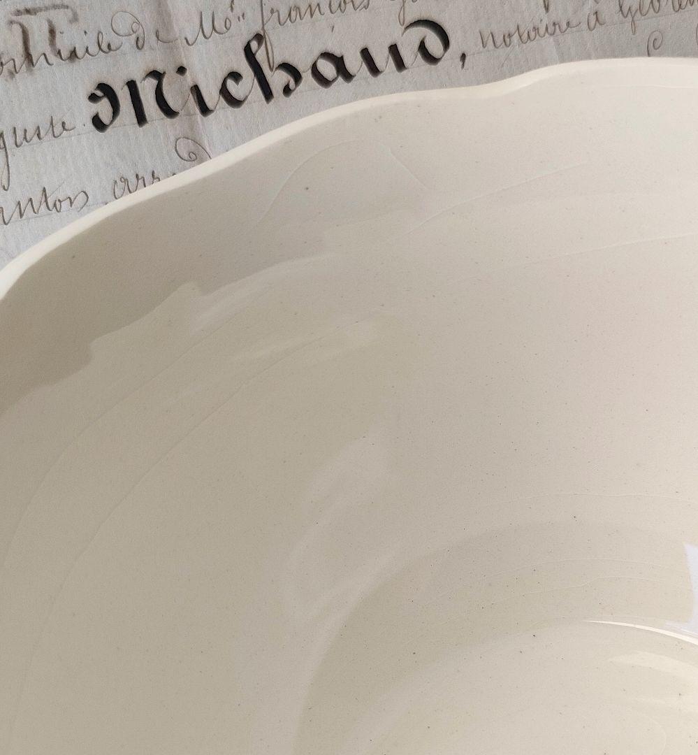 サルグミンヌ　花リム　大きなショコラカップ　２客　フランスアンティーク