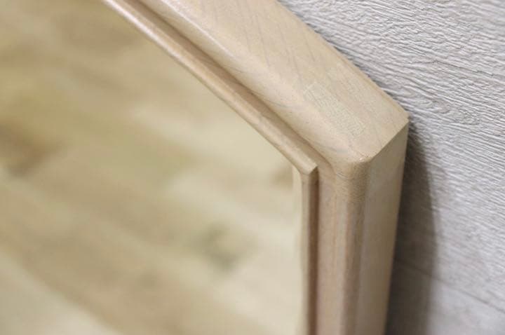 GMET380R○壁掛けミラー ウォールミラー 鏡 姿見 シンプルモダン 木製フ