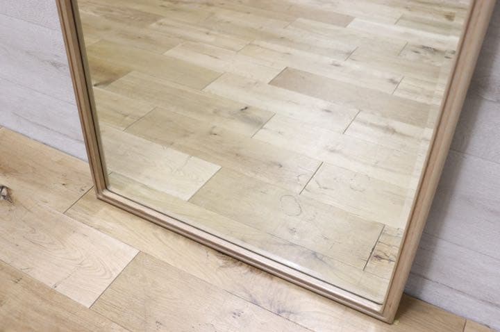 GMET380R○壁掛けミラー ウォールミラー 鏡 姿見 シンプルモダン 木製フ