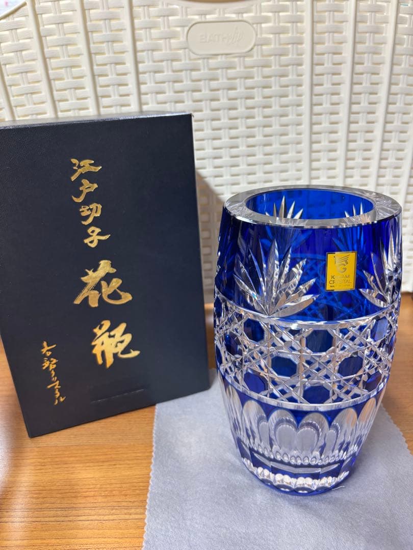 【ヨウコ】江戸切子 花瓶