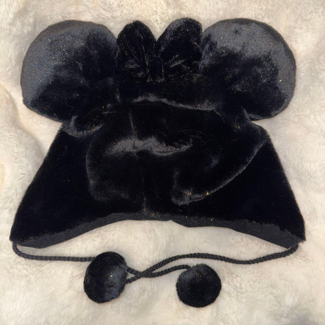 ディズニー ミニー ファンキャップ 黒 ラメ 廃盤 平成 - メルカリ