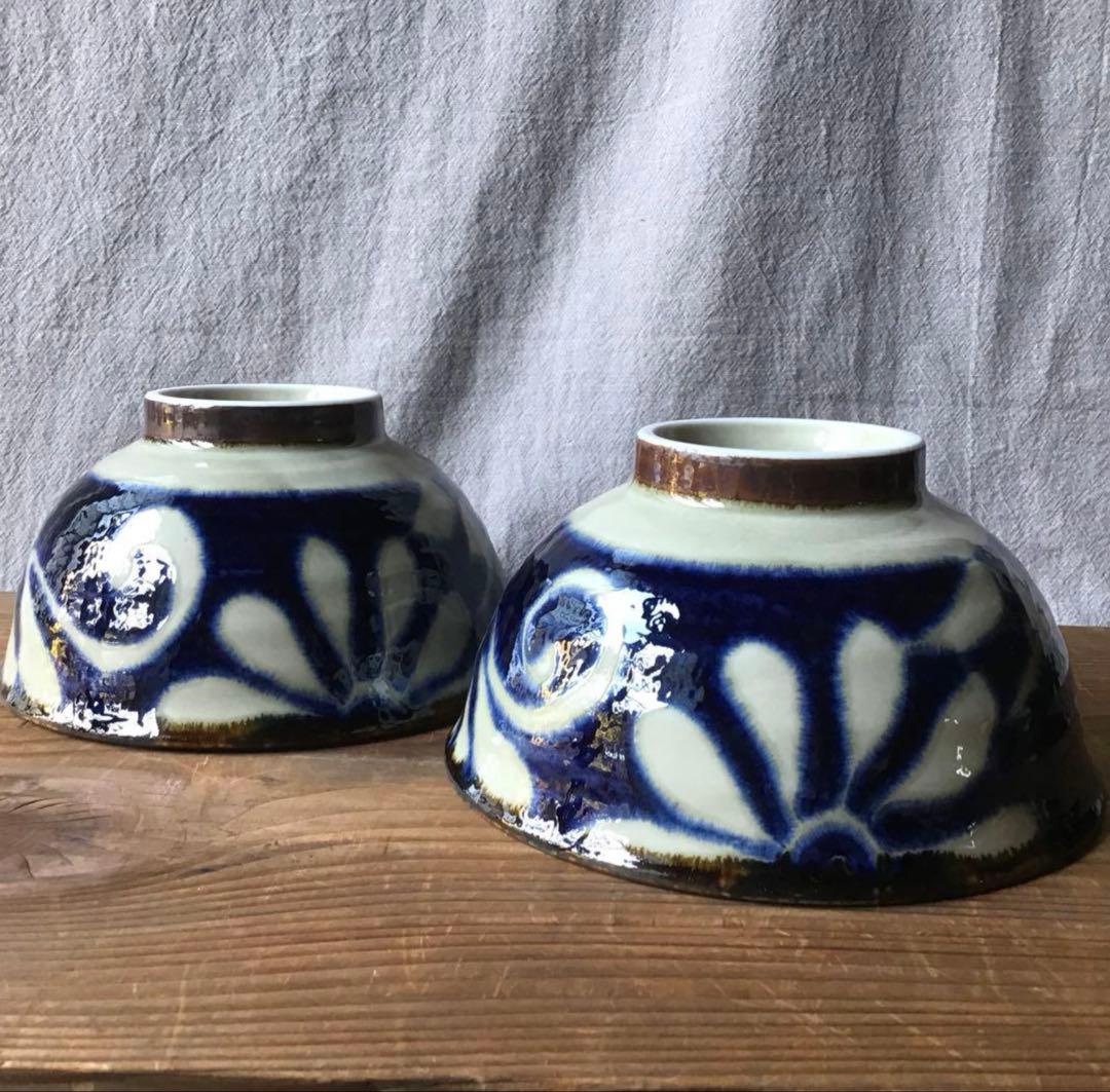 maaaaaaasaです。琉球瑠璃唐草　染付麺鉢4枚他