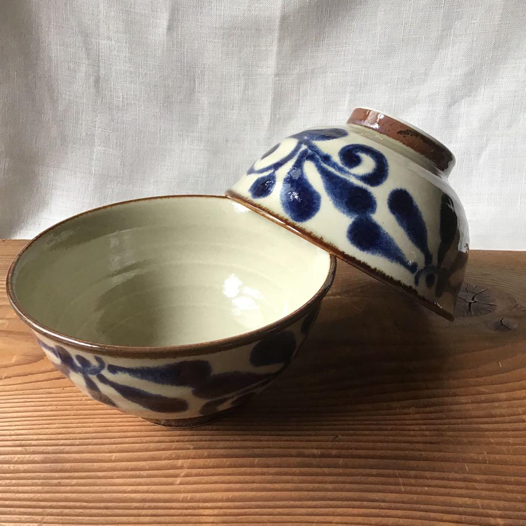 maaaaaaasaです。琉球瑠璃唐草　染付麺鉢4枚他