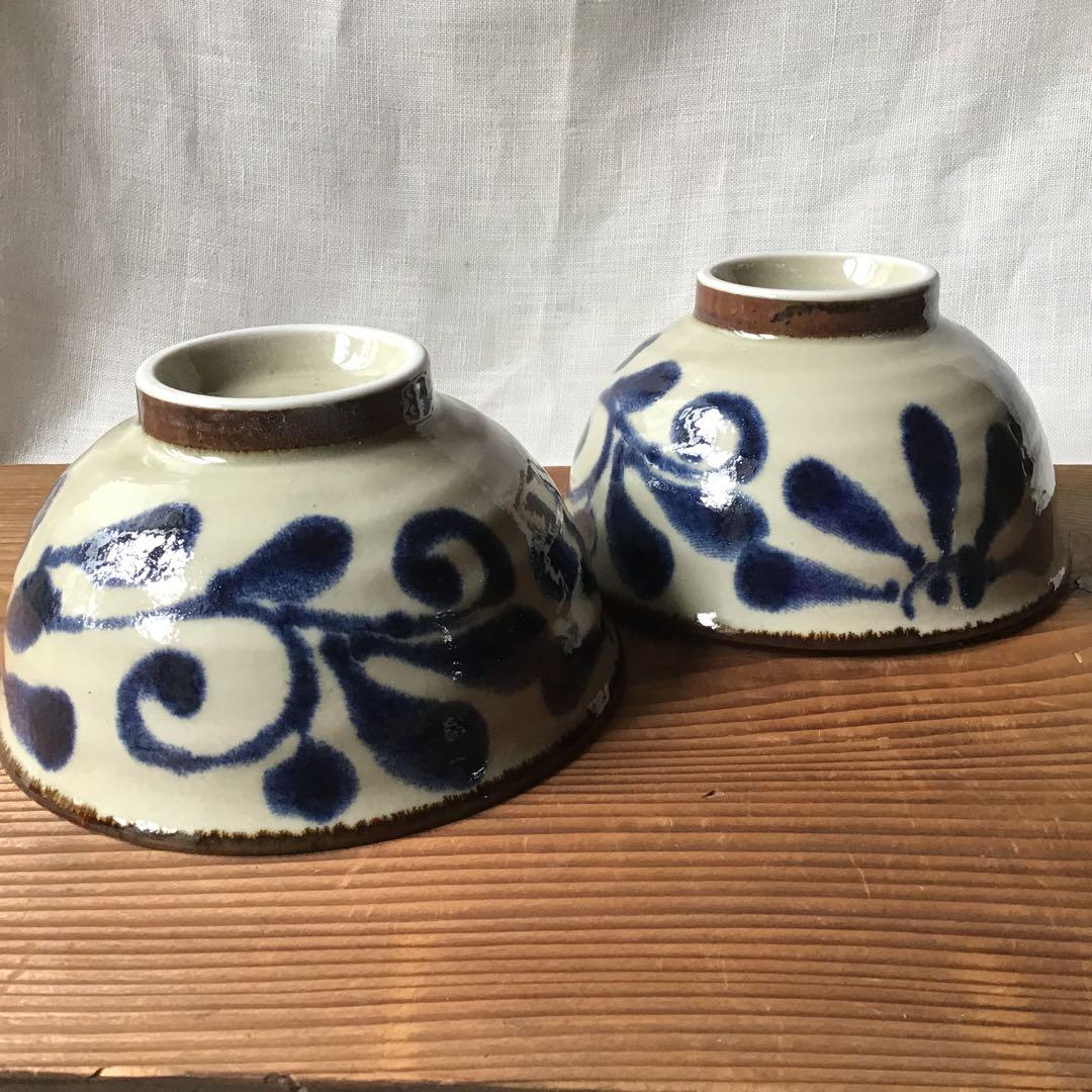 maaaaaaasaです。琉球瑠璃唐草　染付麺鉢4枚他