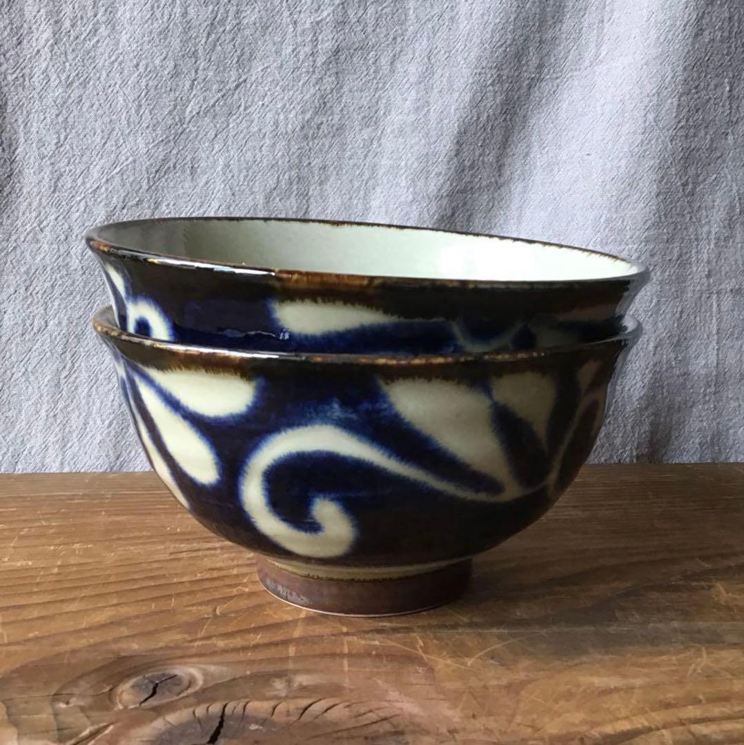 maaaaaaasaです。琉球瑠璃唐草　染付麺鉢4枚他