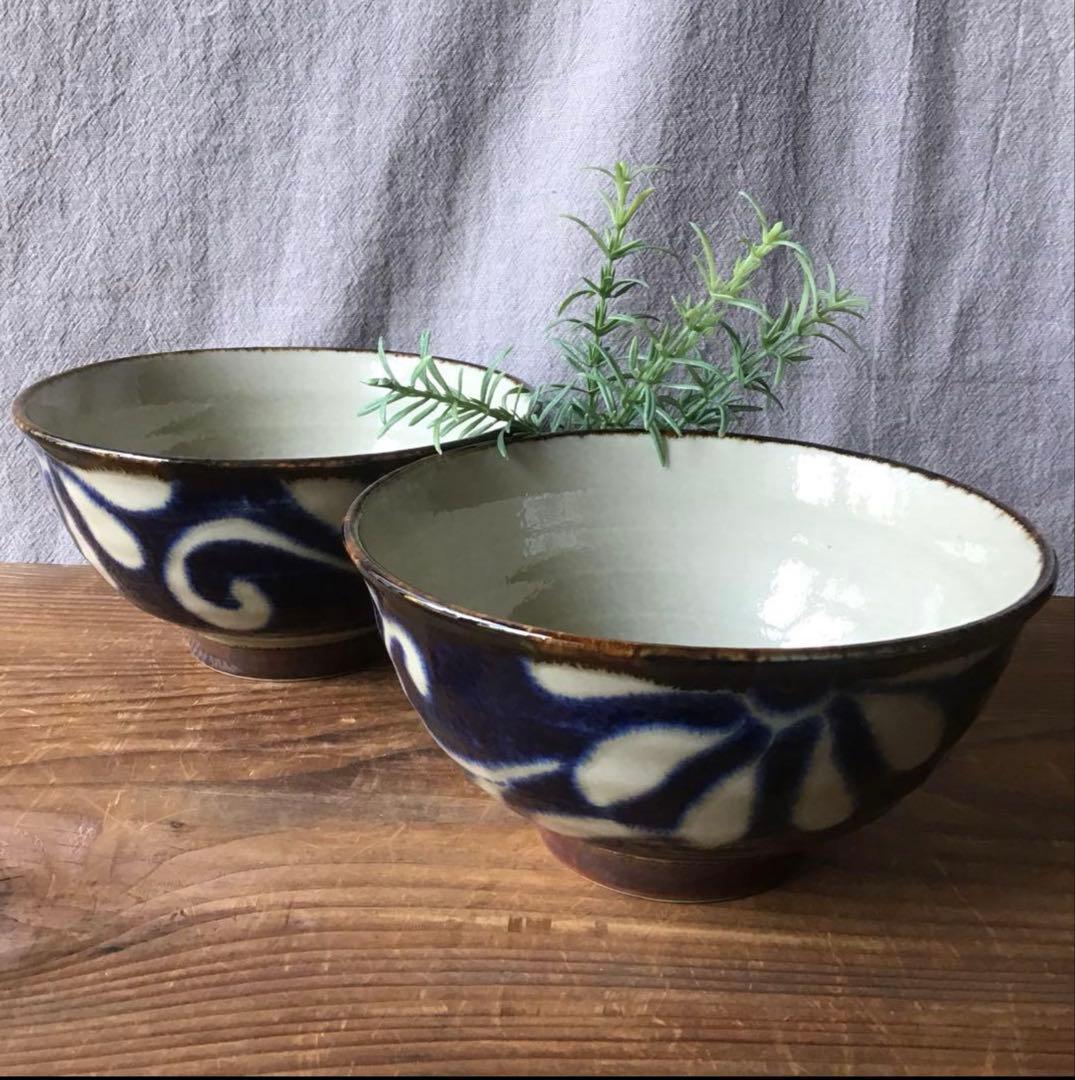 maaaaaaasaです。琉球瑠璃唐草　染付麺鉢4枚他
