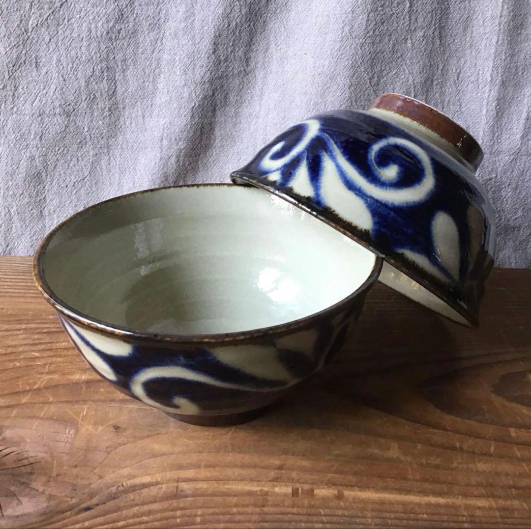 maaaaaaasaです。琉球瑠璃唐草　染付麺鉢4枚他