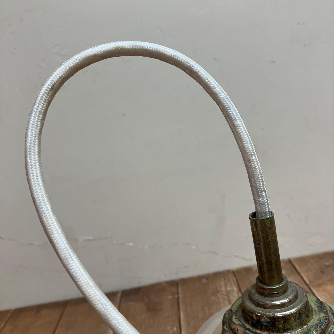 D-2 ⑤ 昭和レトロ フリル型 ガラスシェード ペンダントライト シーリング