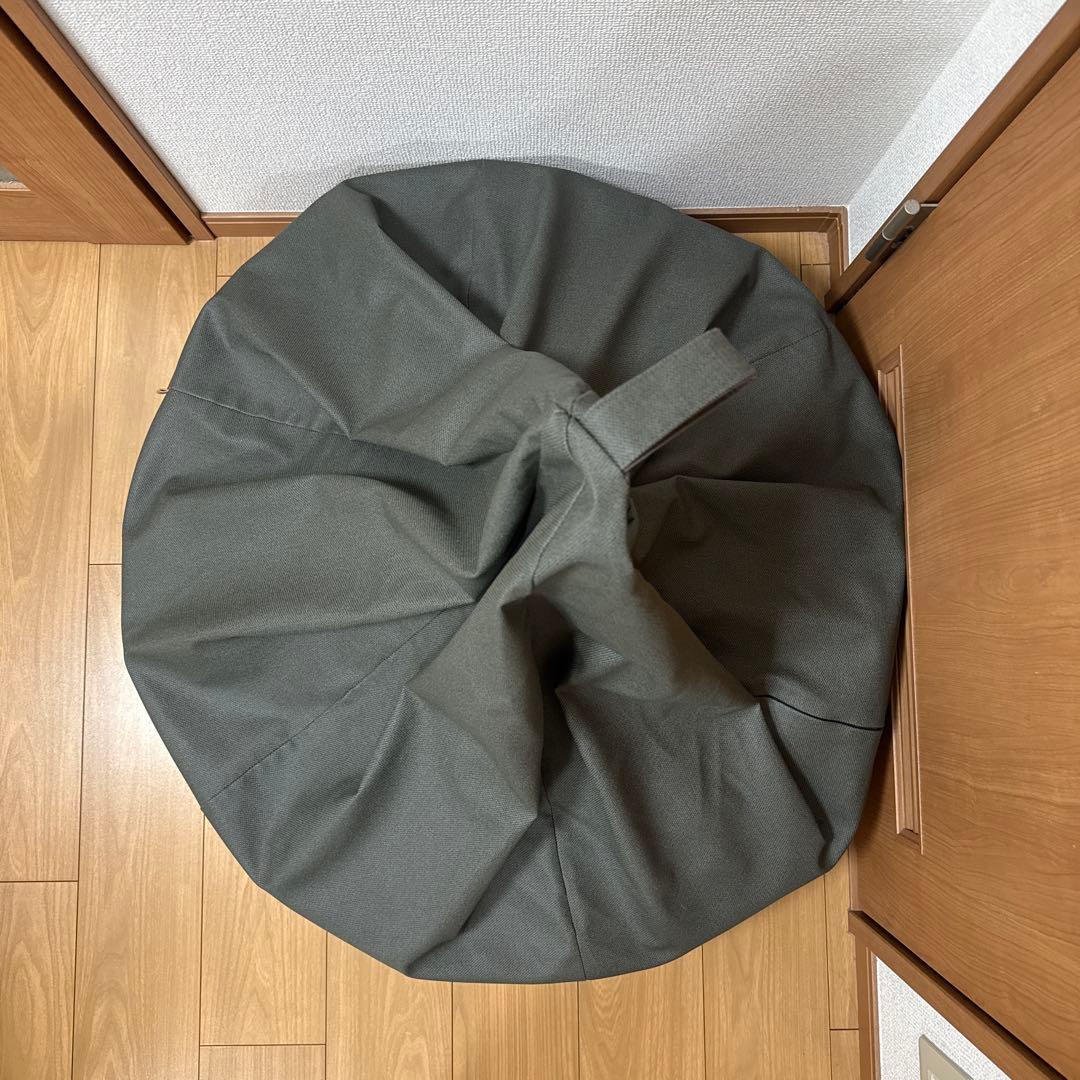 【美品】ハナロロ ビーズクッション オニオン 170L チャコールカバー+中材