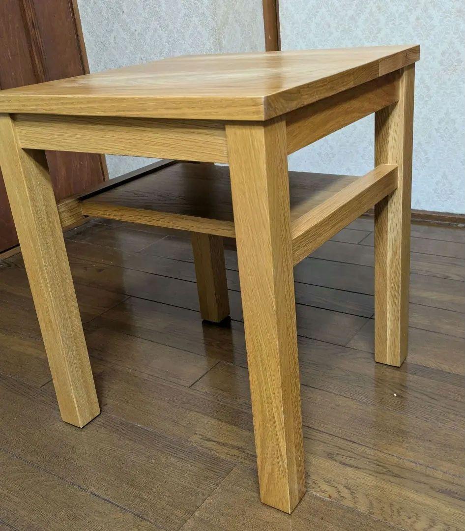 無印良品 オーク無垢材 ベンチ　　サイドテーブル