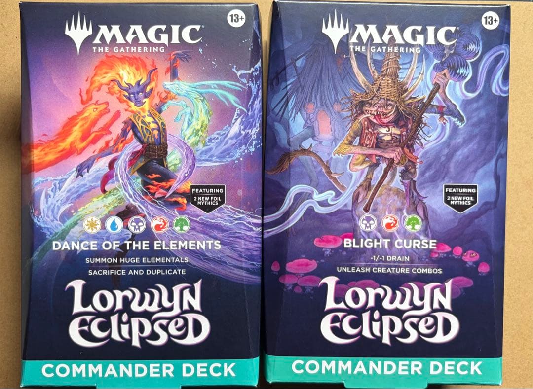 MTG ローウィンの昏明 統率者デッキ エレメンタルの舞踊 枯朽の呪い