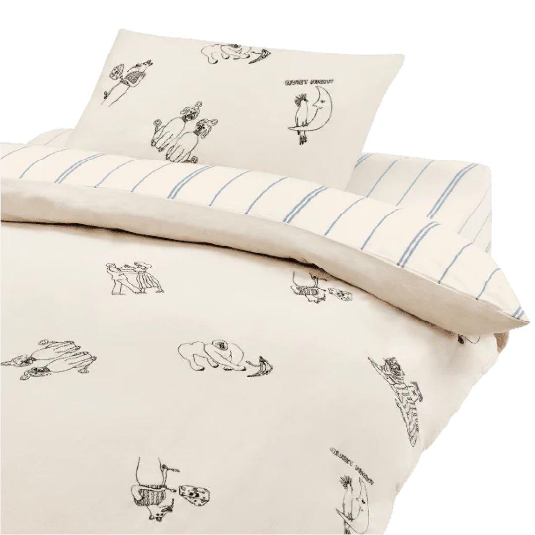 unico × SHO MIYATA ベッドリネン 寝具カバー 3点セット