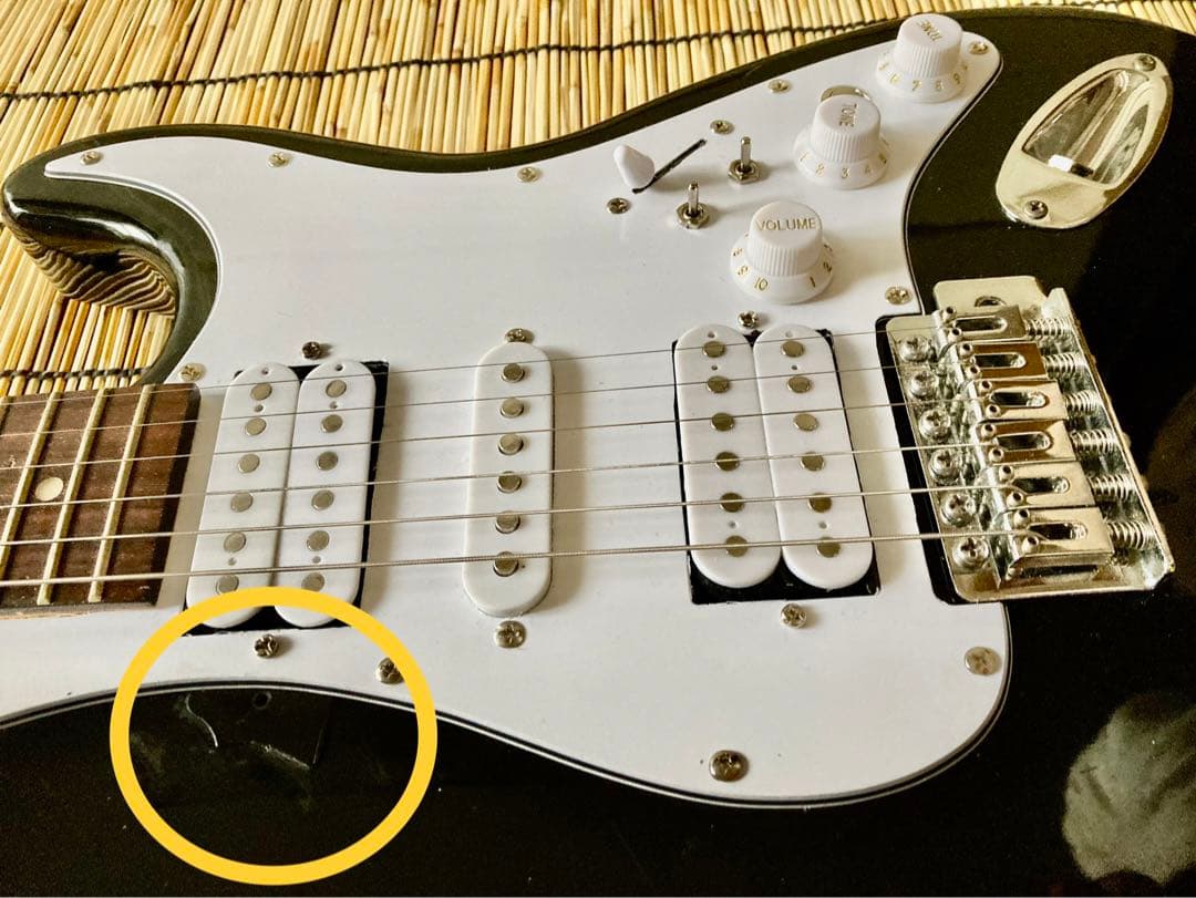 ☆Mavis   STピックアップ構成をHSHに変更改造し多彩な音色を実現