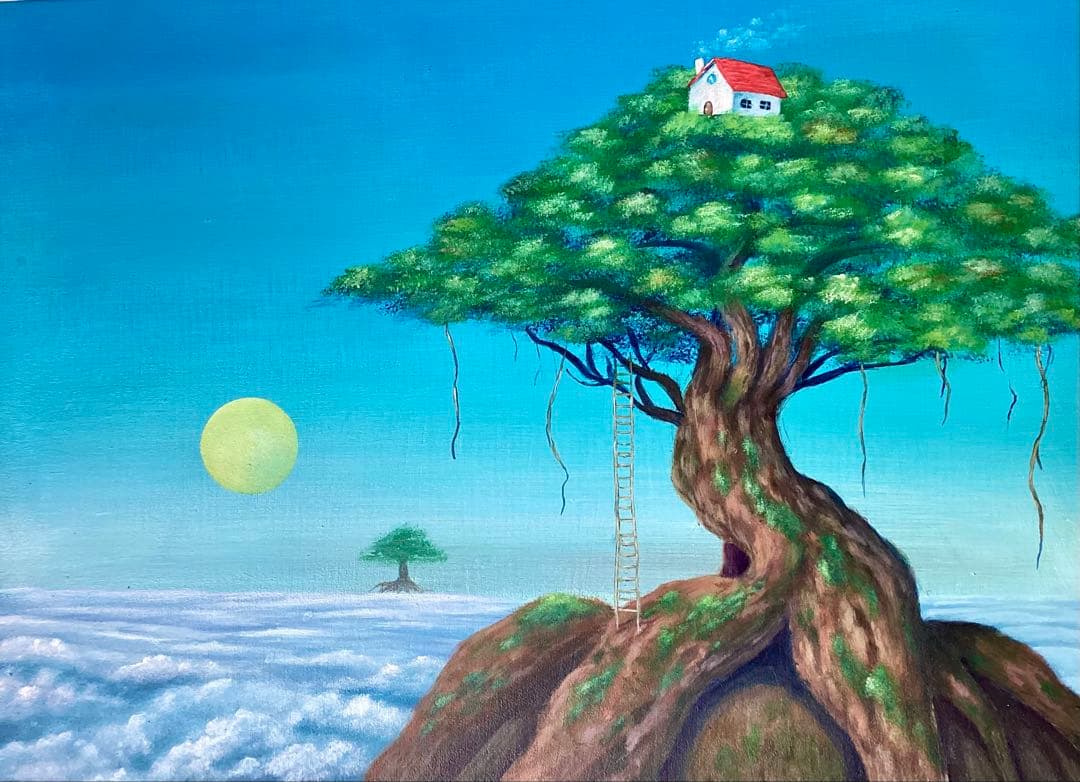 『central point 』アクリル画/風景画/抽象画