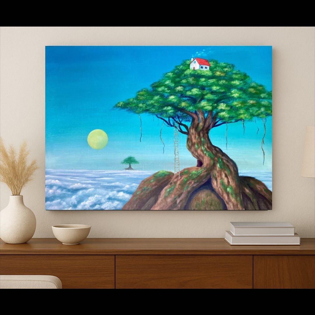 『central point 』アクリル画/風景画/抽象画