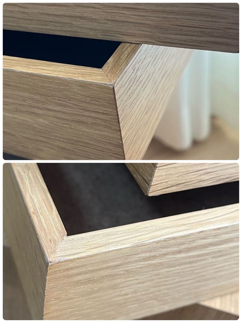 廃番 希少 無印良品 木製収納ケース 引出式・4段 オーク材 引き出し4段