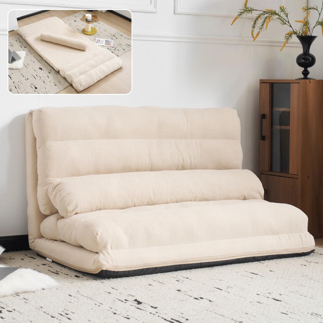 【新品】3WAY折りたたみソファベッド 組立不要 コンパクト省スペース