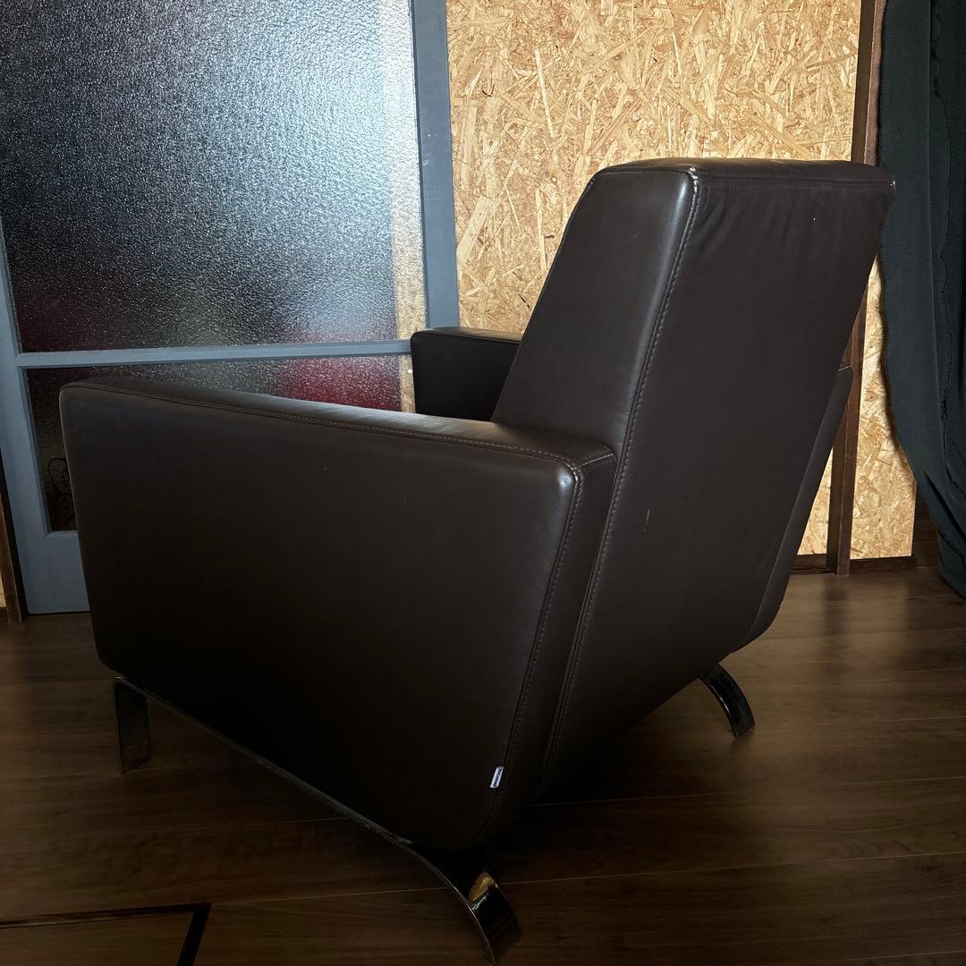 ボーコンセプト チェア 1人掛 シングルソファ レザー ブラウン ワンシーター①