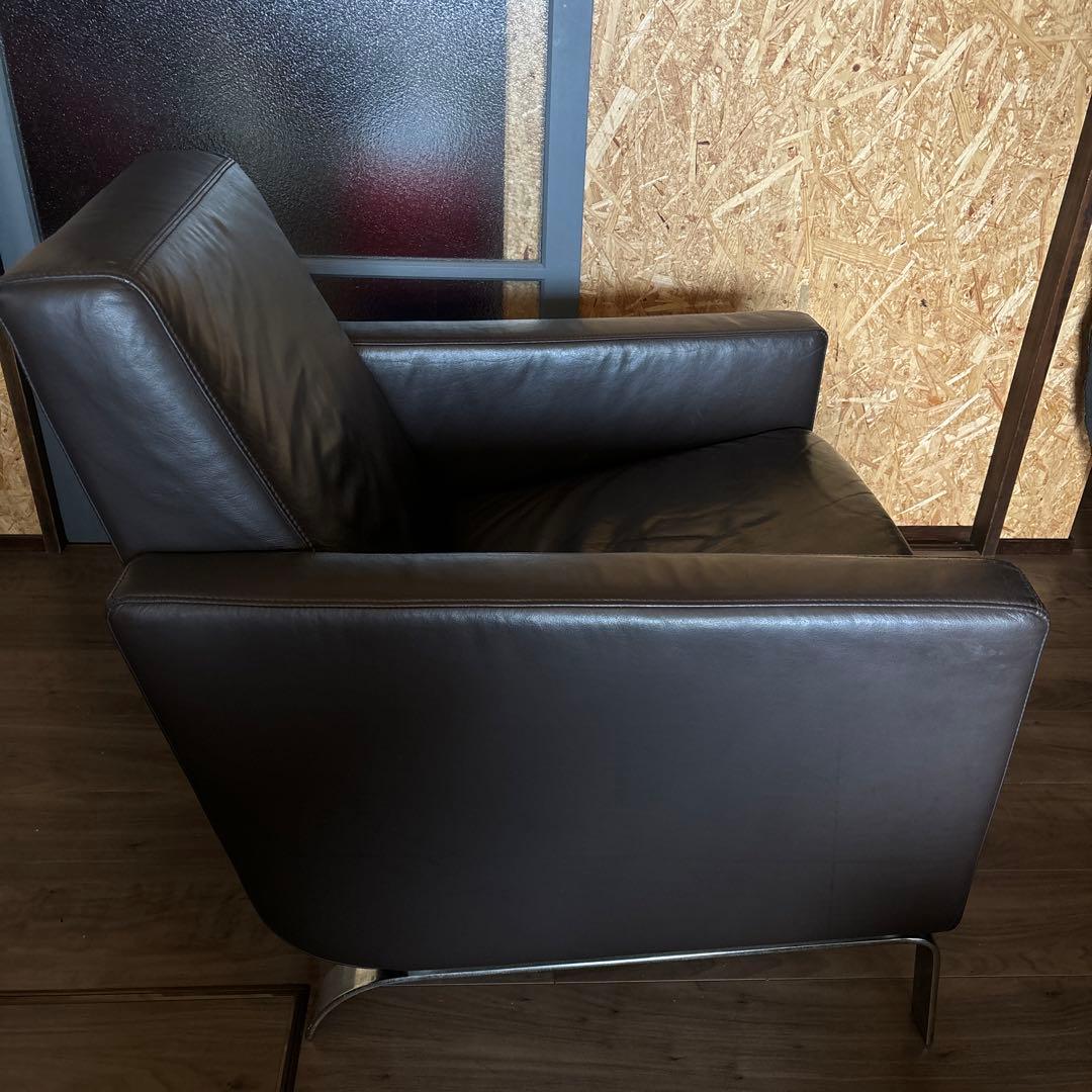 ボーコンセプト チェア 1人掛 シングルソファ レザー ブラウン ワンシーター①