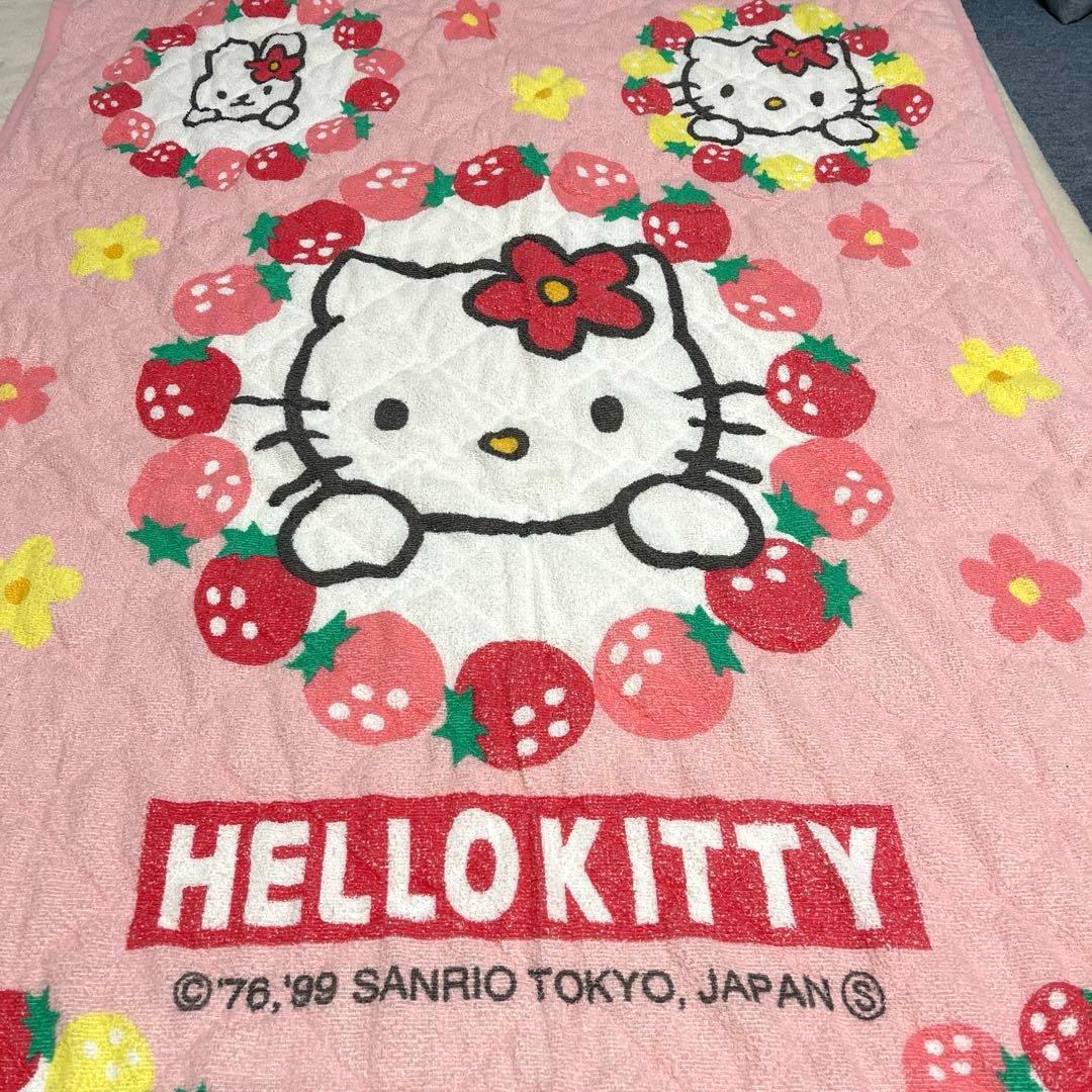 ハローキティ　平成レトロ　毛布　タオルケット　敷きパッド　3枚セット