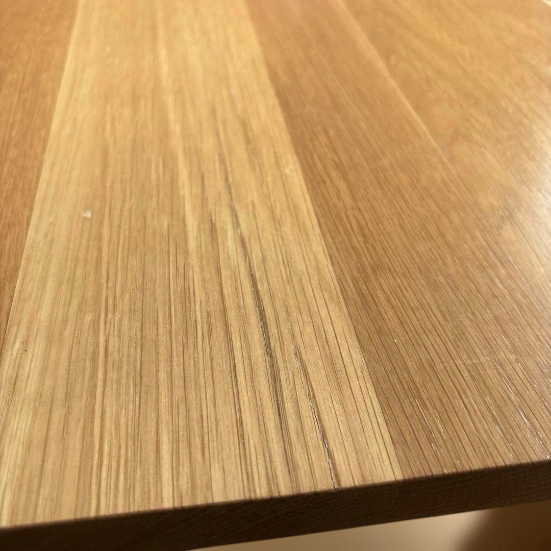 【無印良品】 ローテーブル90×45×35オーク無垢材 引出し付き 廃盤品