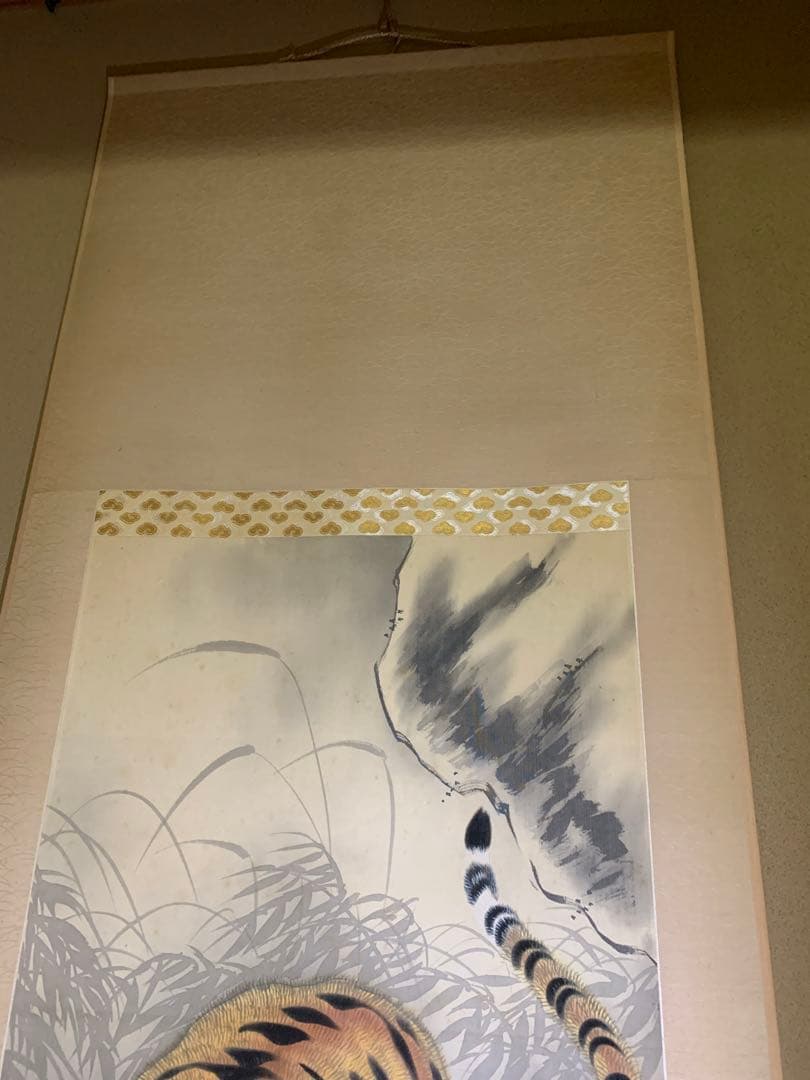 掛け軸  親子虎