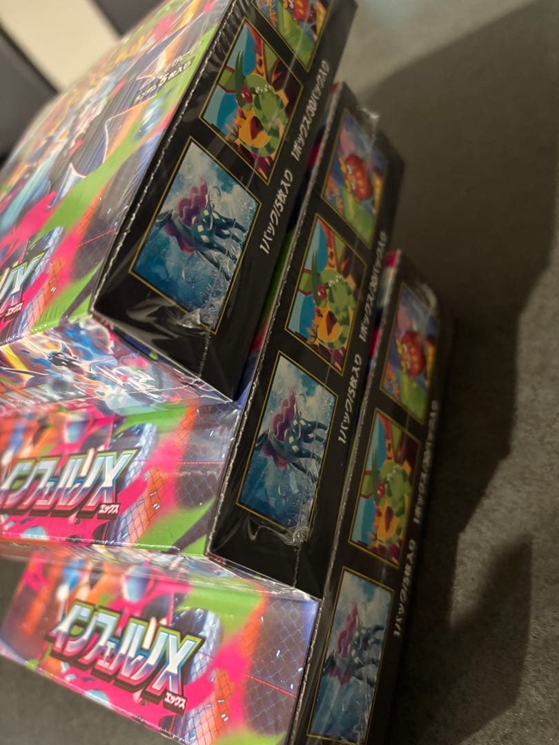 ポケモンカードゲーム　インフェルノXbox未開封シュリンク付き　3BOX