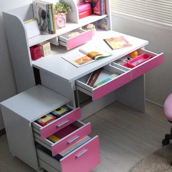 【新品・送料無料】学習机 学習デスク ３WAYレイアウトデスク ３段チェスト