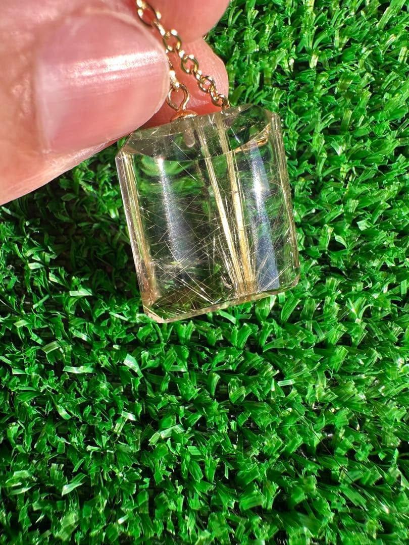 K18 ゴールド ルチルクォーツ ペンダントトップ