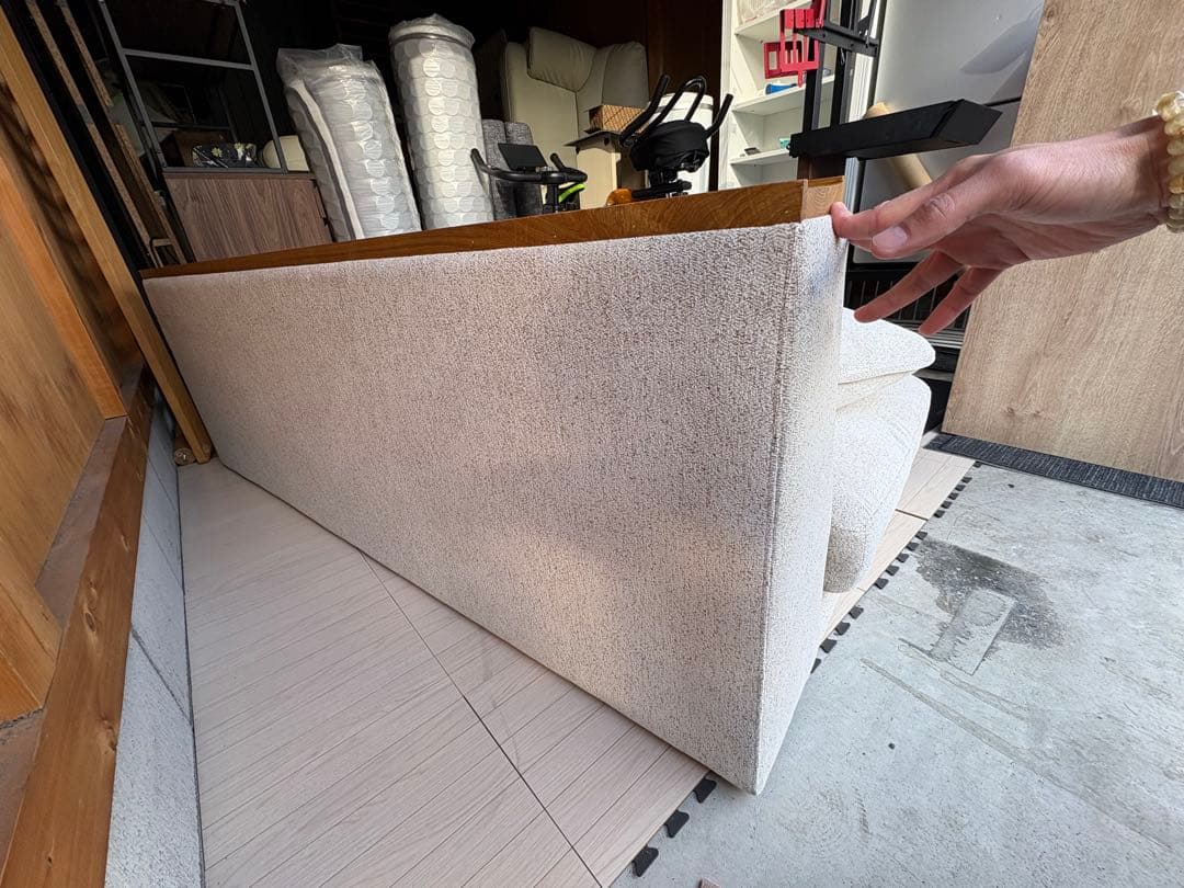 引き取りor直配送【モデルルーム使用品】関家具　ソファ　アリシア　3人掛け