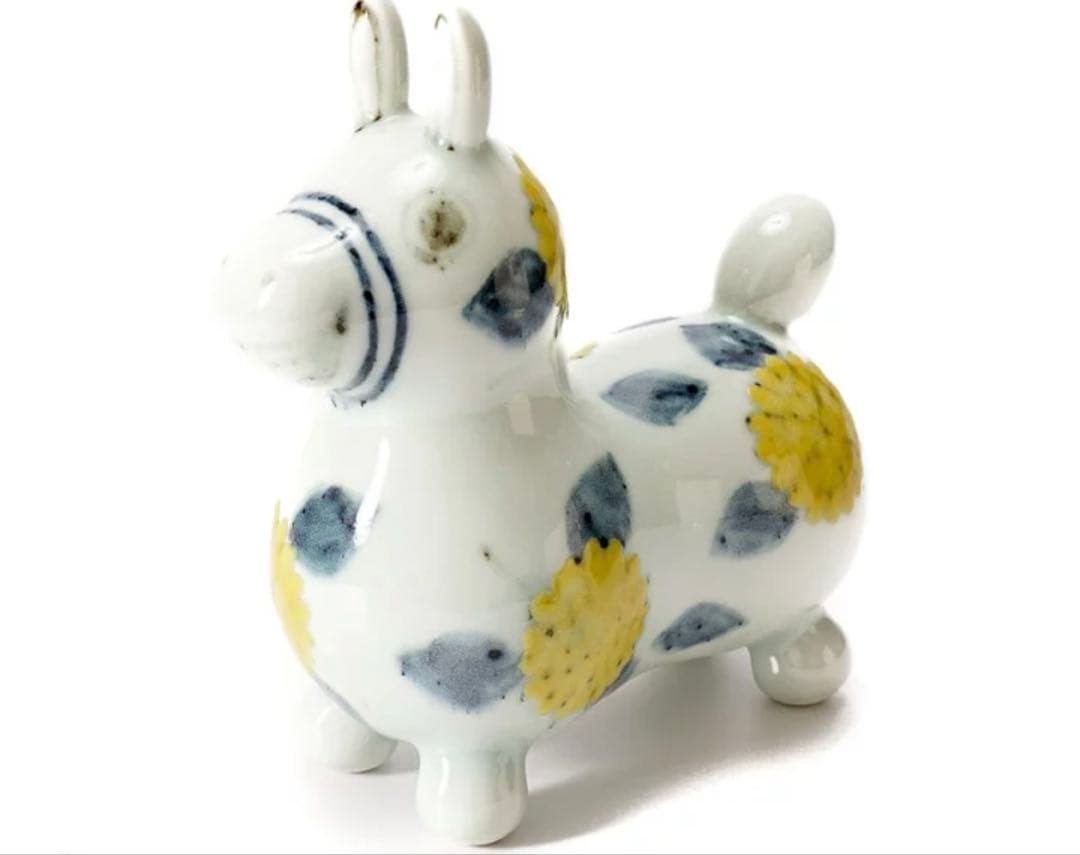 【九谷焼ロディ】 色絵菊　徳永遊心