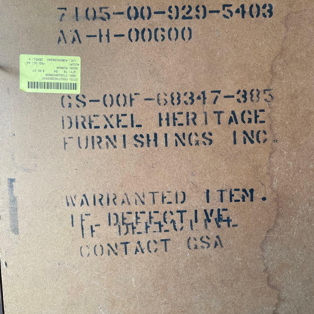 DREXEL HERITAGEドレクセルヘリテージ チークミラーUSA 1980