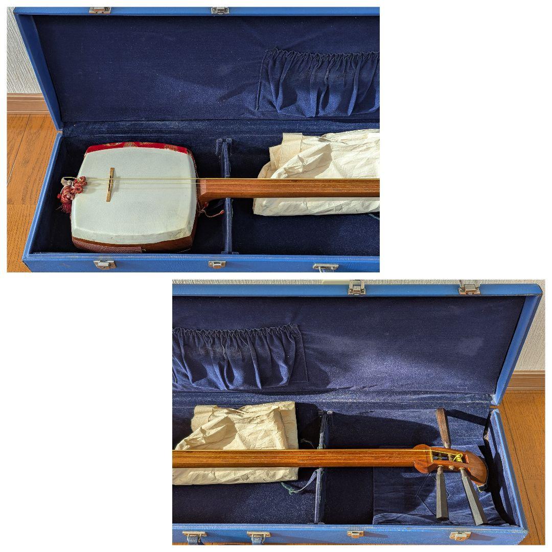 【mimi】三味線 中棹 地唄 和楽器 弦楽器 ハードケース付き