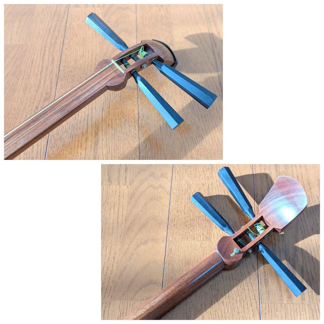 【mimi】三味線 中棹 地唄 和楽器 弦楽器 ハードケース付き